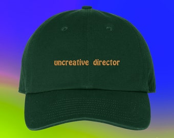 Uncreative Director Hat Custom Color Adjustable Embroidered Dad Hat