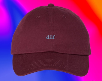 Hat Dilf Funny Dad Gift Father's Day New Future Dad Husband First Time Dad Celebratory Trendy Gag Gift Baby Announcement Humorous  (134_09)
