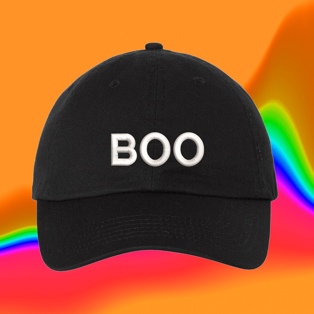Boo Hat Boo Halloween Hat Horror Scary Black Trick Treat Outfit Little Lazy ...