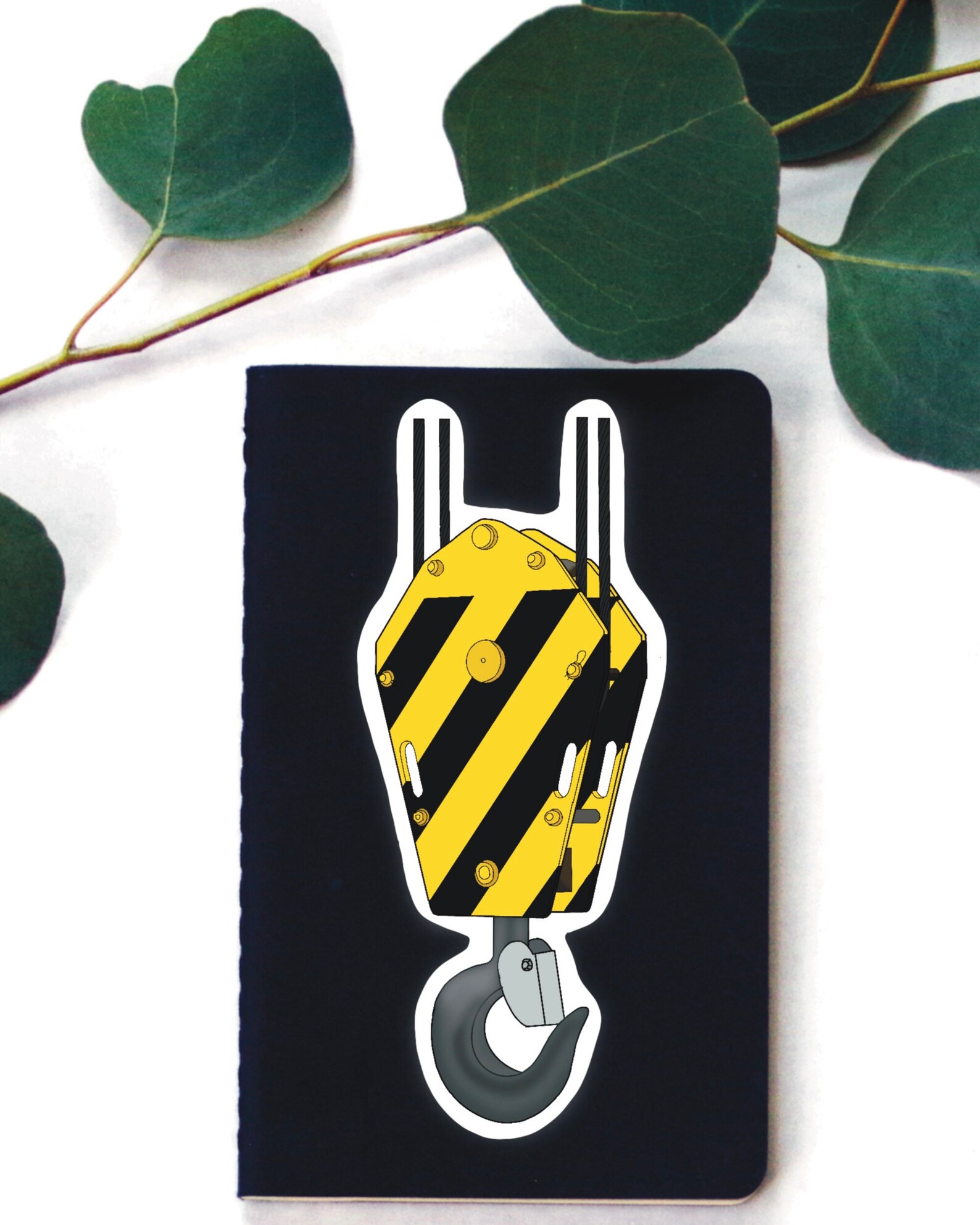 Crane Block Sticker Hard Hat Stickers Crane Operator Etsy