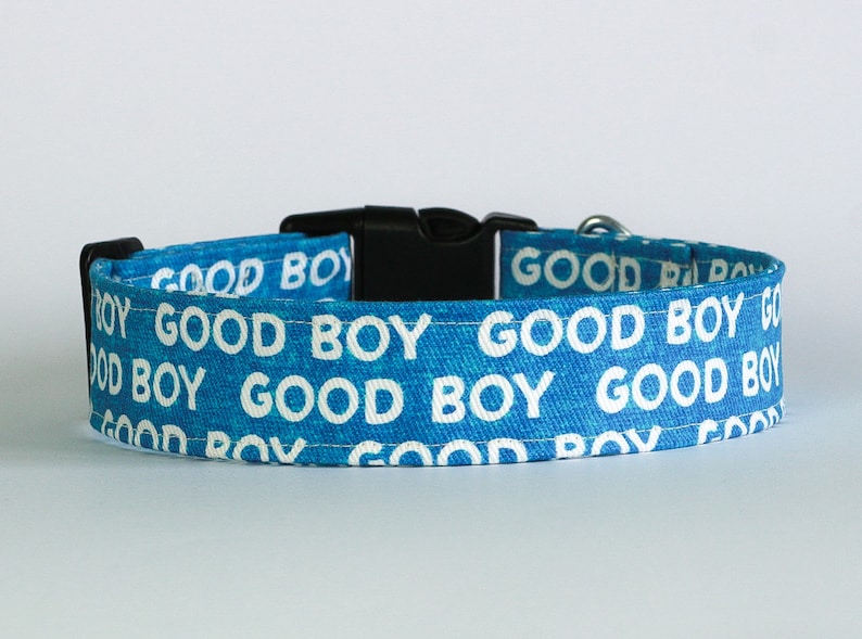 Good Boy Collar Boy Dog Collar Dog Leash Cute Collar Etsy