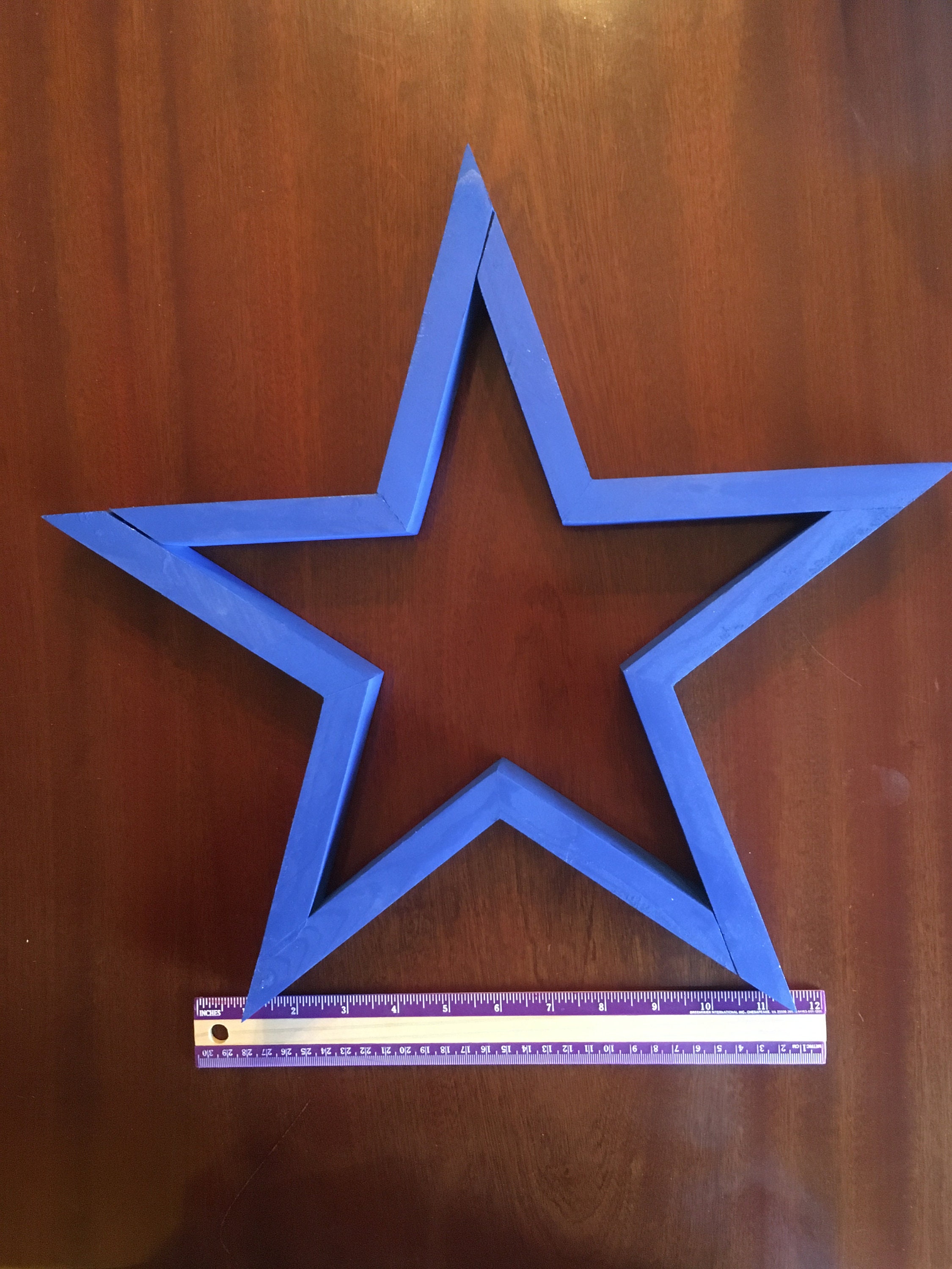 Large Wooden Stars 4th of July Holiday Wall Home Decore Etsy