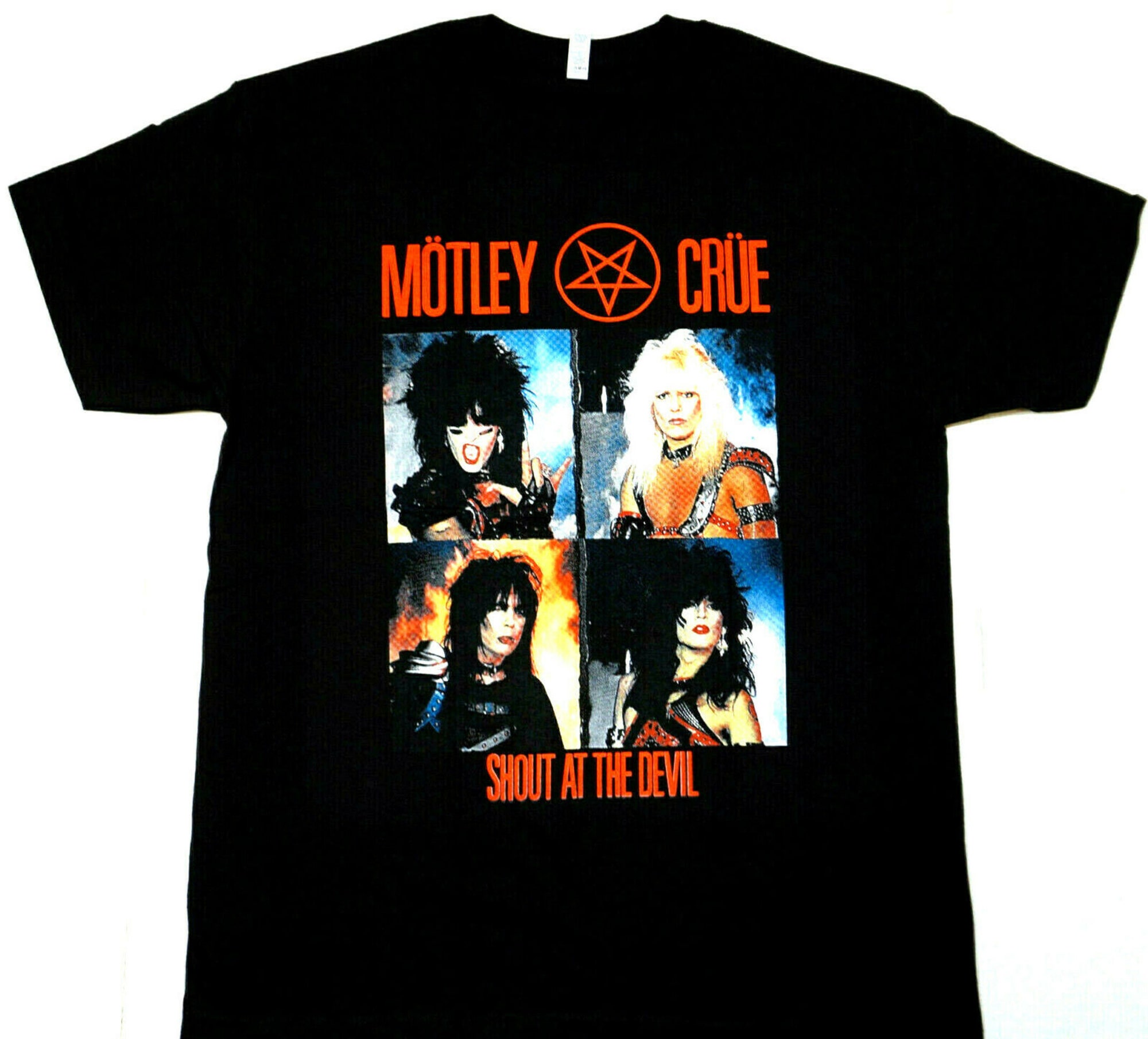 MOTLEY CRUE T-shirt Classic Rock Heavy Metal Tee