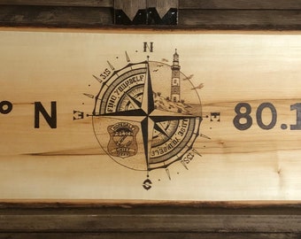 Custom Compass with Coordinates