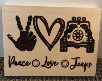 PEACE LOVE JEEP