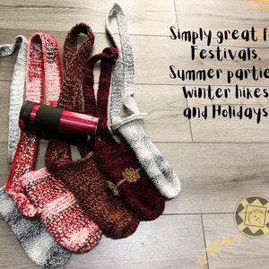 PDF Crochet pattern Water Bottle Holder, EASY Crochet Pattern, Digital Download, Cross Body Bag, Bottle Holder, crochet bag pattern, Bags.