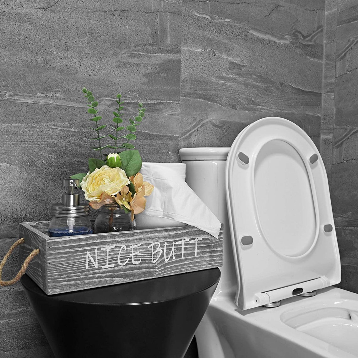 Bathroom Decor Box Toilet Paper Storage Farmhouse Tissue Box Etsy