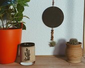 Live Tillandsia air plant chalkboard hanging