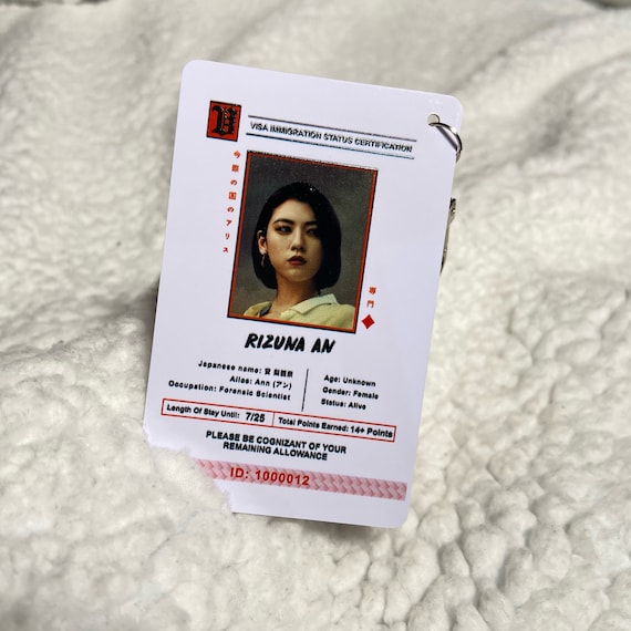 Alice In Borderland Id Cards Etsy