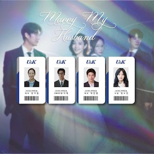 Trouwen met mijn man 내 남편과 결혼해줘 ID-kaarten set