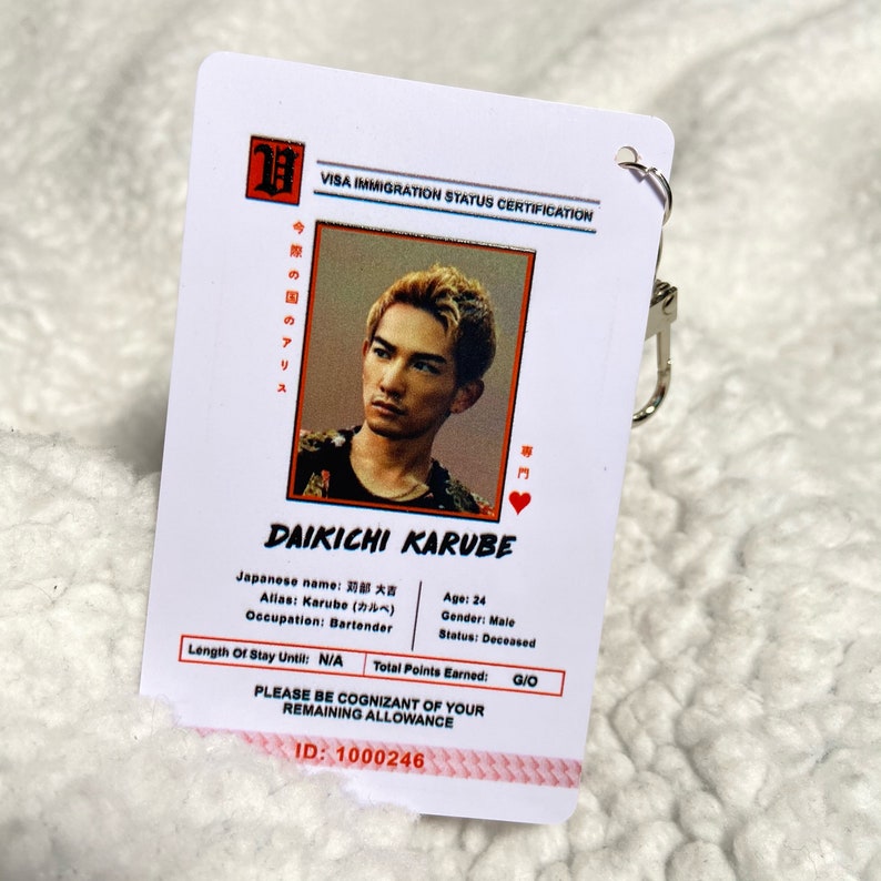 Alice in Borderland ID Cards Etsy