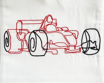 Formula 1 Embroidery Pattern: F1 embroidery design for 10 x 10 (4"x4"), 13 x 18 (5"x7") and 20 x 30 cm (7.8"x11.8") hoop. (Digital Download)