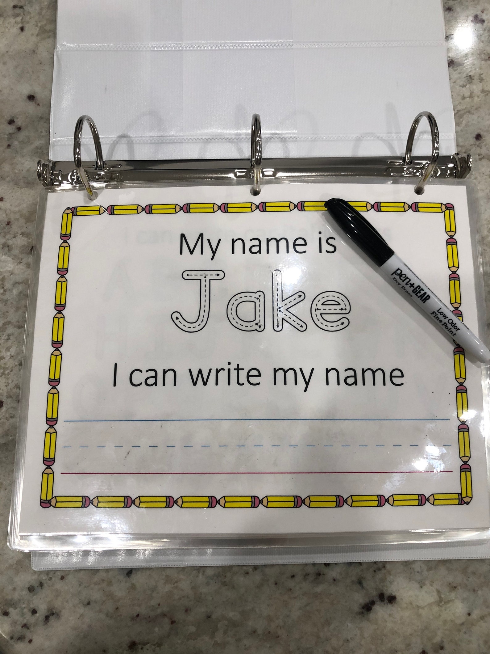 Kindergarten Learning Binder Extended 84 Laminated Pages Etsy