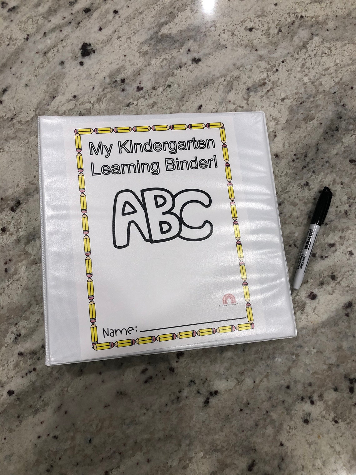Kindergarten Learning Binder Extended 84 Laminated Pages Etsy