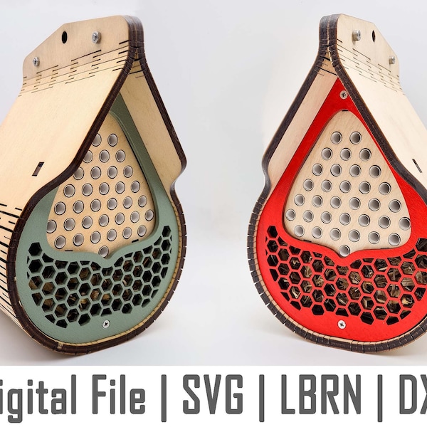 Dewdrop bee hotel Téléchargement instantané, vecteur, svg, dxf, lbrn, fichier numérique pour la découpe au laser, Glowforge