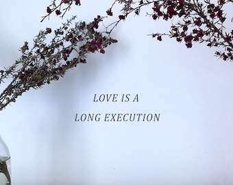 El amor es una larga ejecución