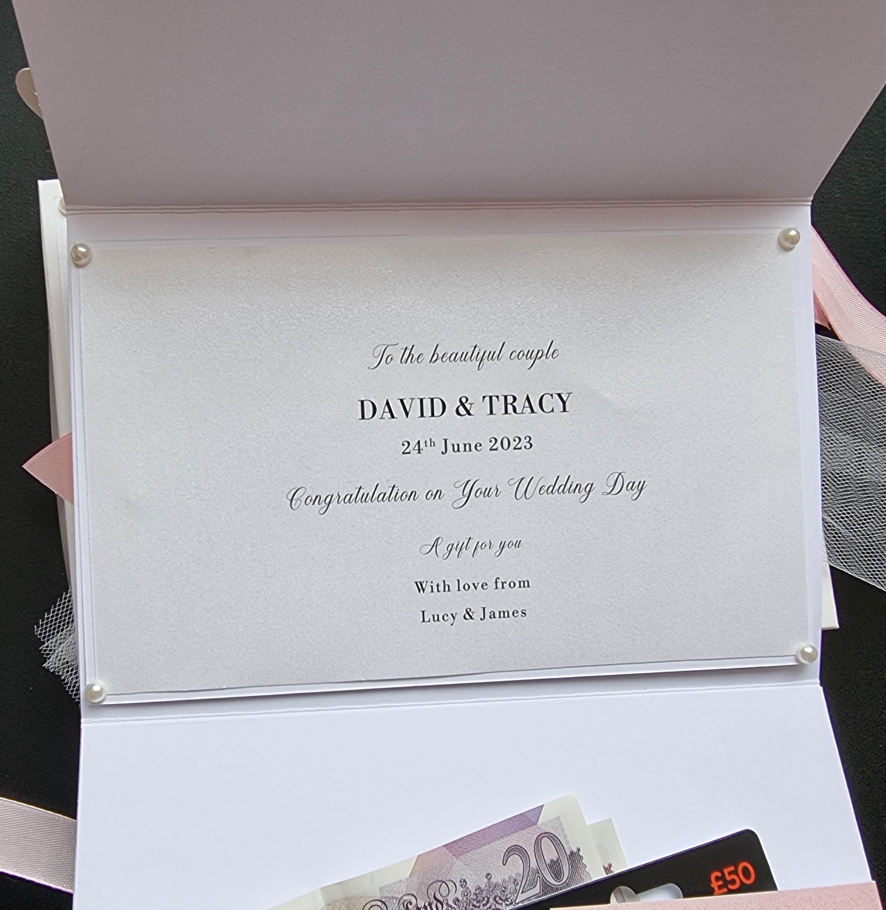 Money Wallet, Gift Wallet, Luxury Handmade Personalised Money Wallet