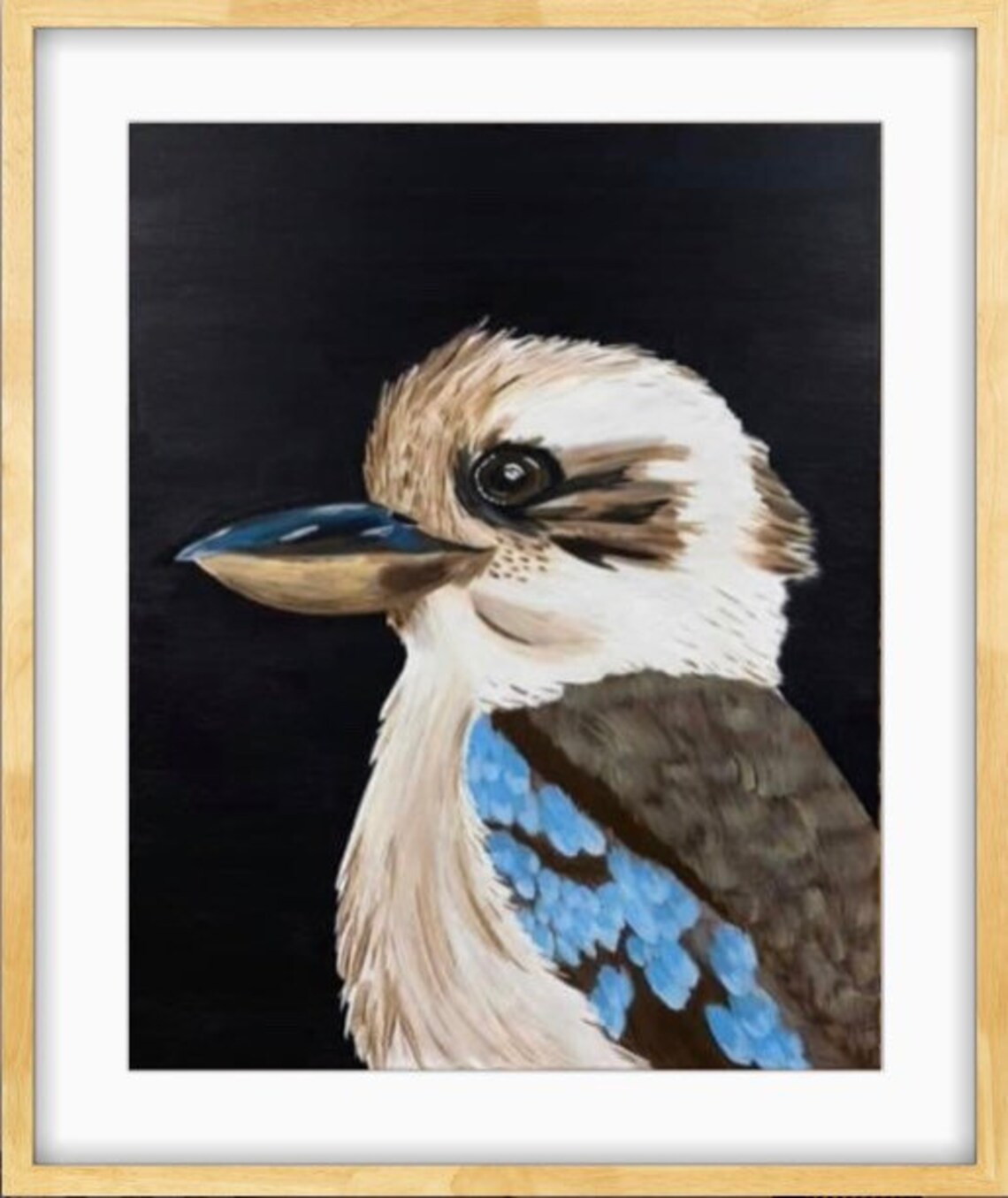 Kookaburra Australian Native Bird Nature Painting Wall Art Etsy
