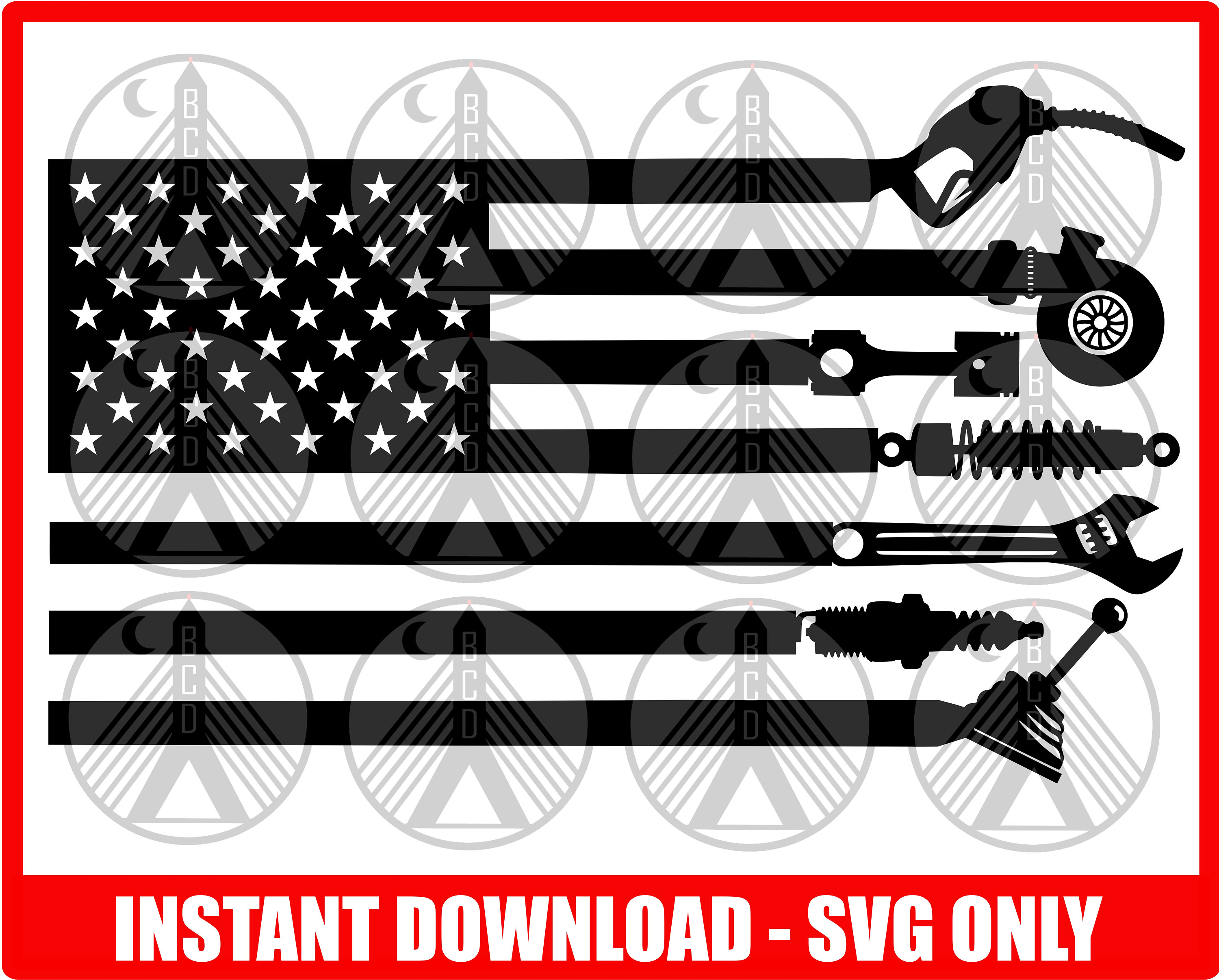 Mechanic SVG Mechanic Flag SVG Mechanic American Flag Svg | Etsy Canada