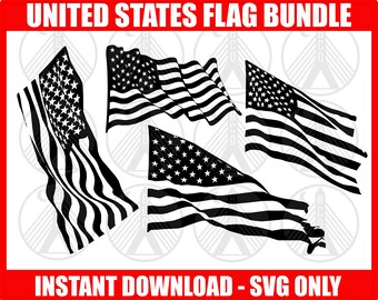 United States Flag Bundle SVG, American Flag Bundle SVG, America Flag Bundle svg, Patriotic Bundle svg, US flag svg, distressed flag svg