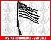 Patriotic svg, Musket svg, Gun Flag svg, Patriotic Cut File, 1776 Betsy Ross svg, 2nd Amendment svg, 2A svg, Freedom svg, American Flag svg