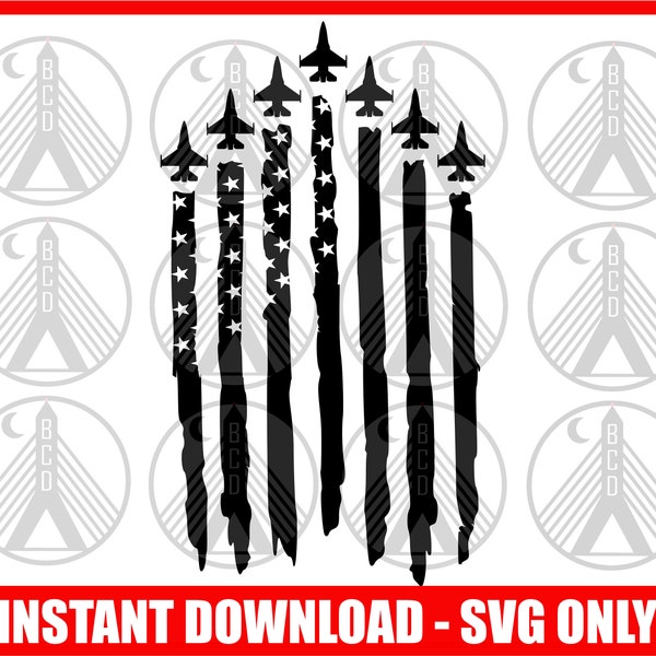 Air Force Fighter Jet Flag svg, Air Force SVG, Air Force Flag svg, Fighter Jet SVG, Military Plane SVG, F22 raptor svg, F16 svg, Pilot Svg