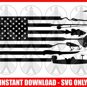 Fishing Flag SVG, Fishing SVG, Fishing Boat svg, Bass Fishing svg, Fisherman svg, Fishing Hook svg, Fishing Rod svg, Trout svg