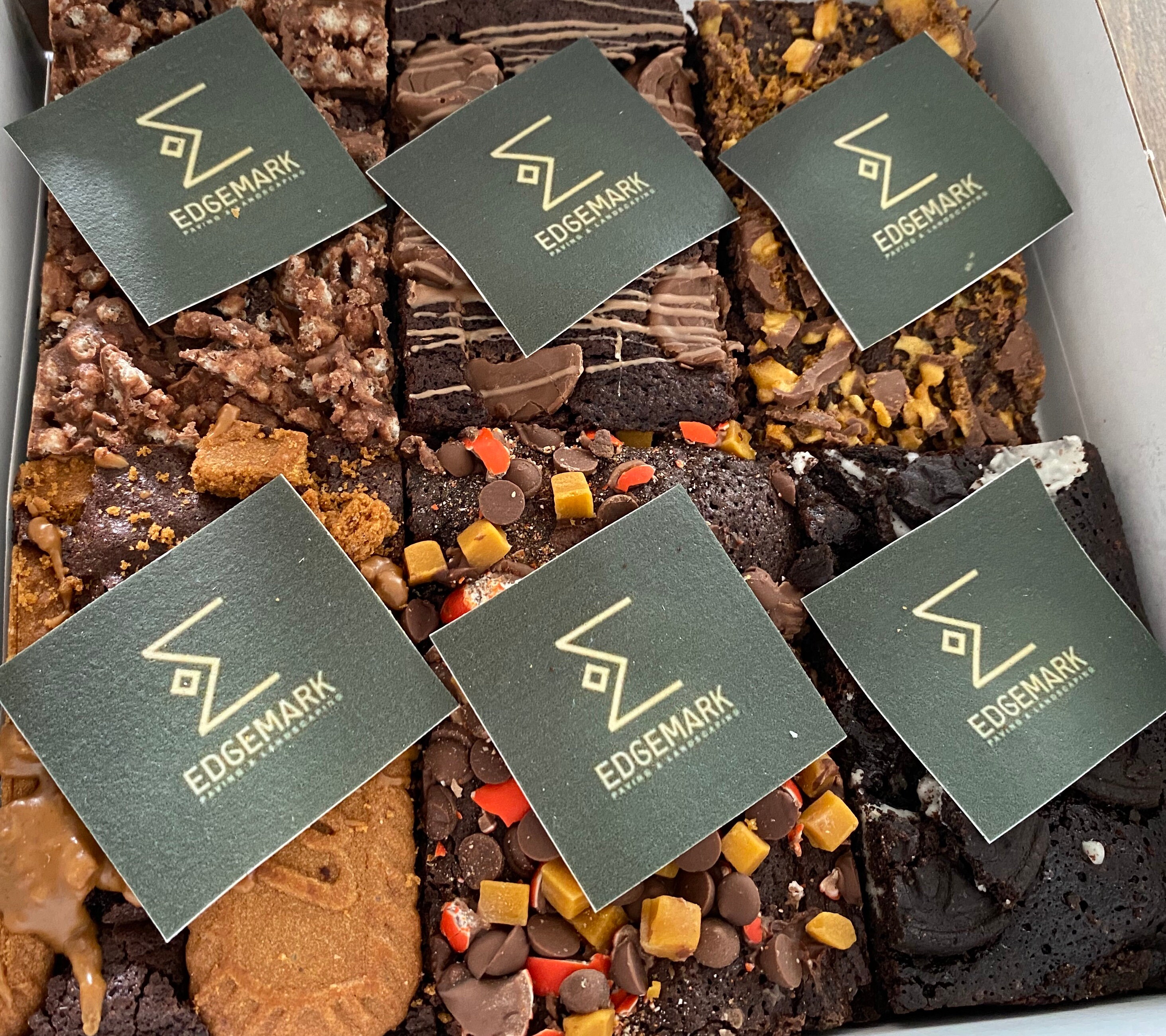 Personalised edible topper brownies gift Etsy