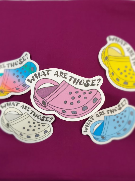 Crocs with stickers on them cheap