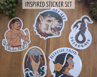Knocked Loose Sticker | Knocked Loose | Water Resistant Sticker | Vinyl Sticker | KLMF Sticker | Knocked Loose Art | Arf Arf | Metal Sticker