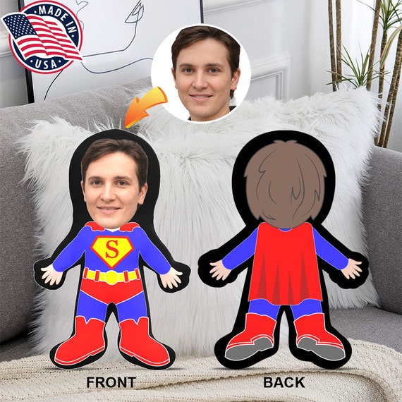Personalised Children Superhero Pillowcase Printed Gift Custom Print New 