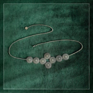 Waist belt, silver belt, metal belt, adjustable belt, stainless steel chain, unique belt, body jewelry