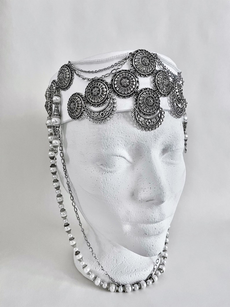Armenian Motifs Headdress, Ethnic Headpiece, Bridal Headdress, Boho