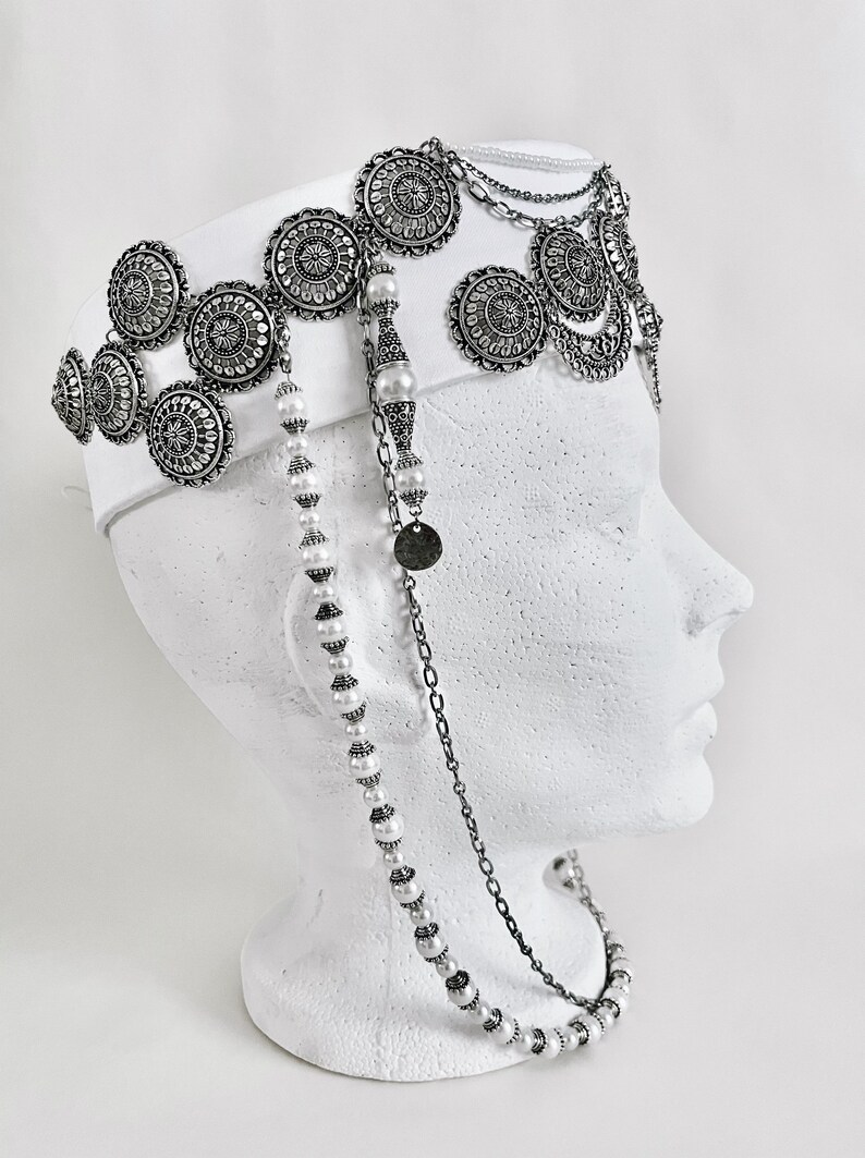 Armenian Motifs Headdress, Ethnic Headpiece, Bridal Headdress, Boho
