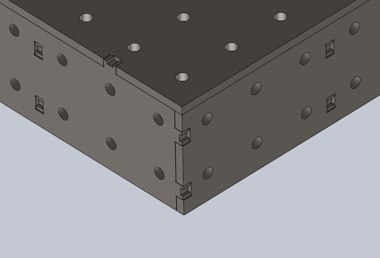 Tab and sale slot welding table