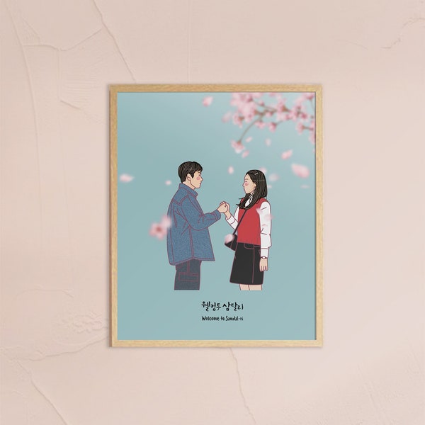 K-Drama Welcome to Samdal-ri Printable Illustration