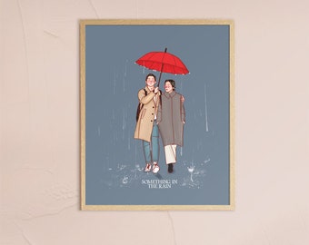 K-Drama Something in the rain Printable Illustration Digital Download