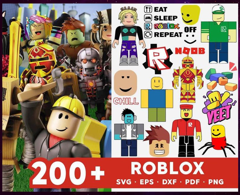 Download 200 Roblox Svg Bundle 3 0 Digital File Drawing Illustration Art Collectibles Dolphinchat Ai