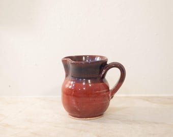 Handgemachte Studio Keramik Rot und Blau Kleiner Krug