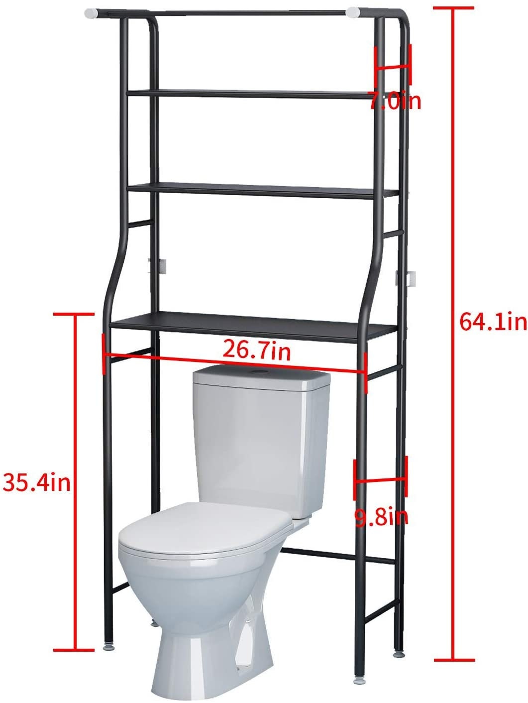 3 Estante Baño Espacio Ahorrador Sobre El Estante Del | Etsy