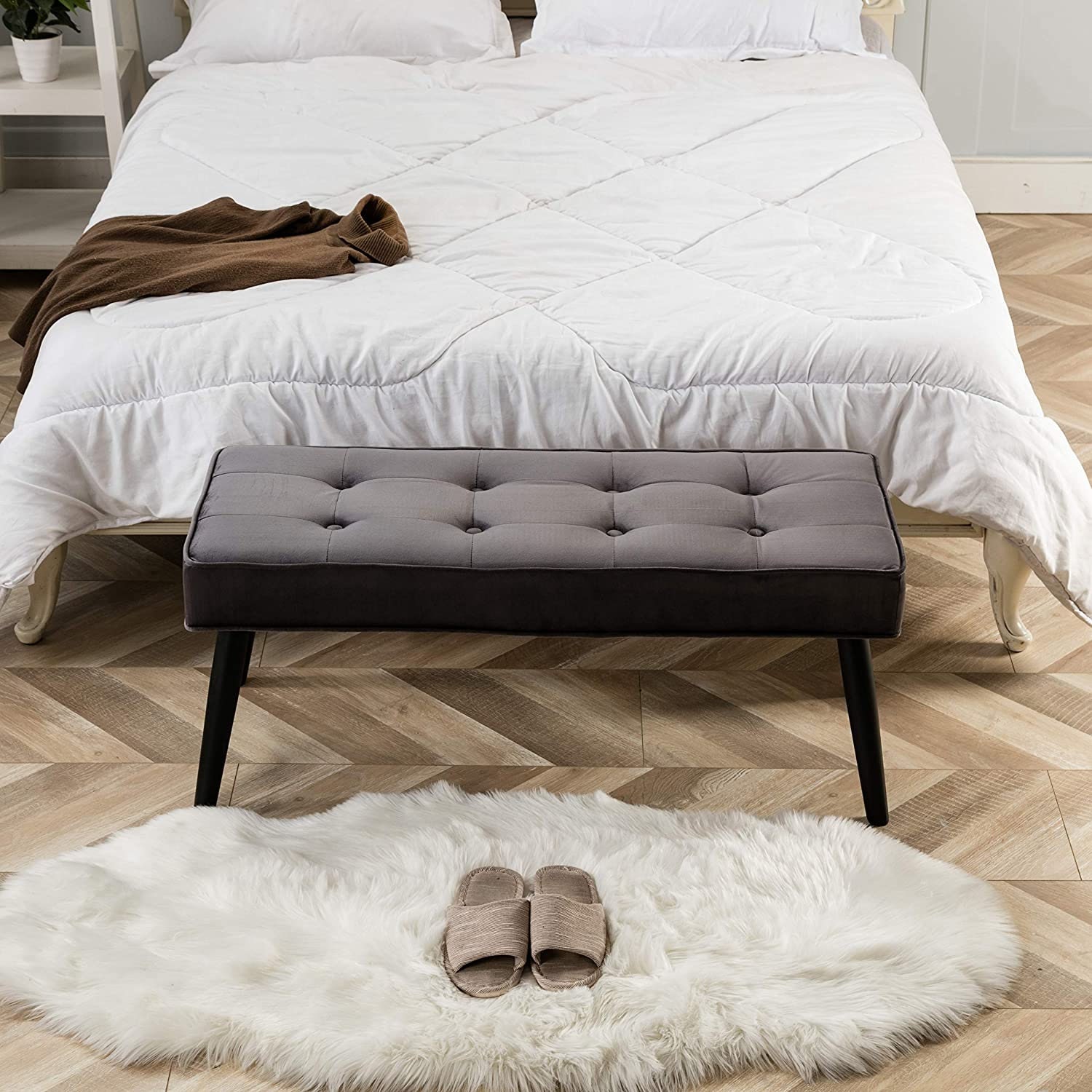 Banco entryway banco del dormitorio para el extremo de la | Etsy