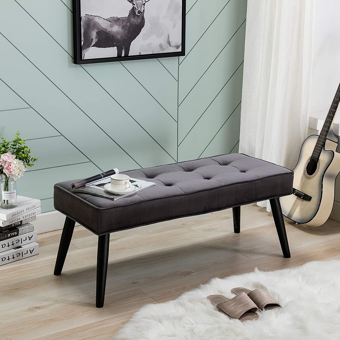 Banco entryway banco del dormitorio para el extremo de la | Etsy