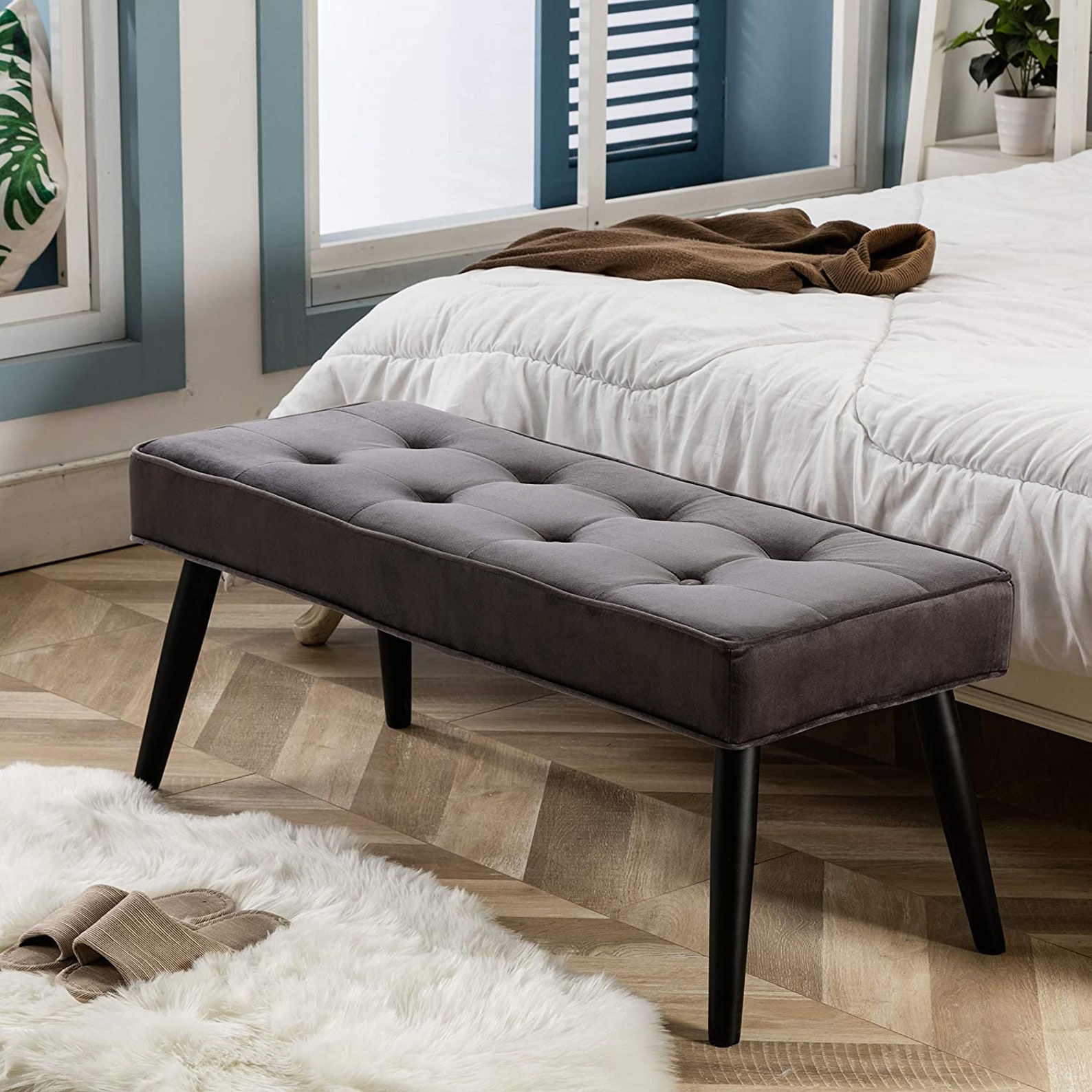 Banco entryway banco del dormitorio para el extremo de la | Etsy