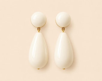 Maxi teardrop earrings in resin