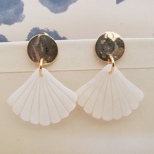 Boucles d'oreilles coquillage nacre image 3