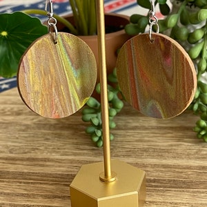 Round Charcuterie Boards food earrings food jewelry foodie gift unique gift image 5
