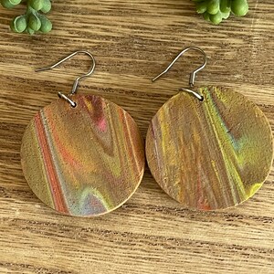 Round Charcuterie Boards food earrings food jewelry foodie gift unique gift image 3