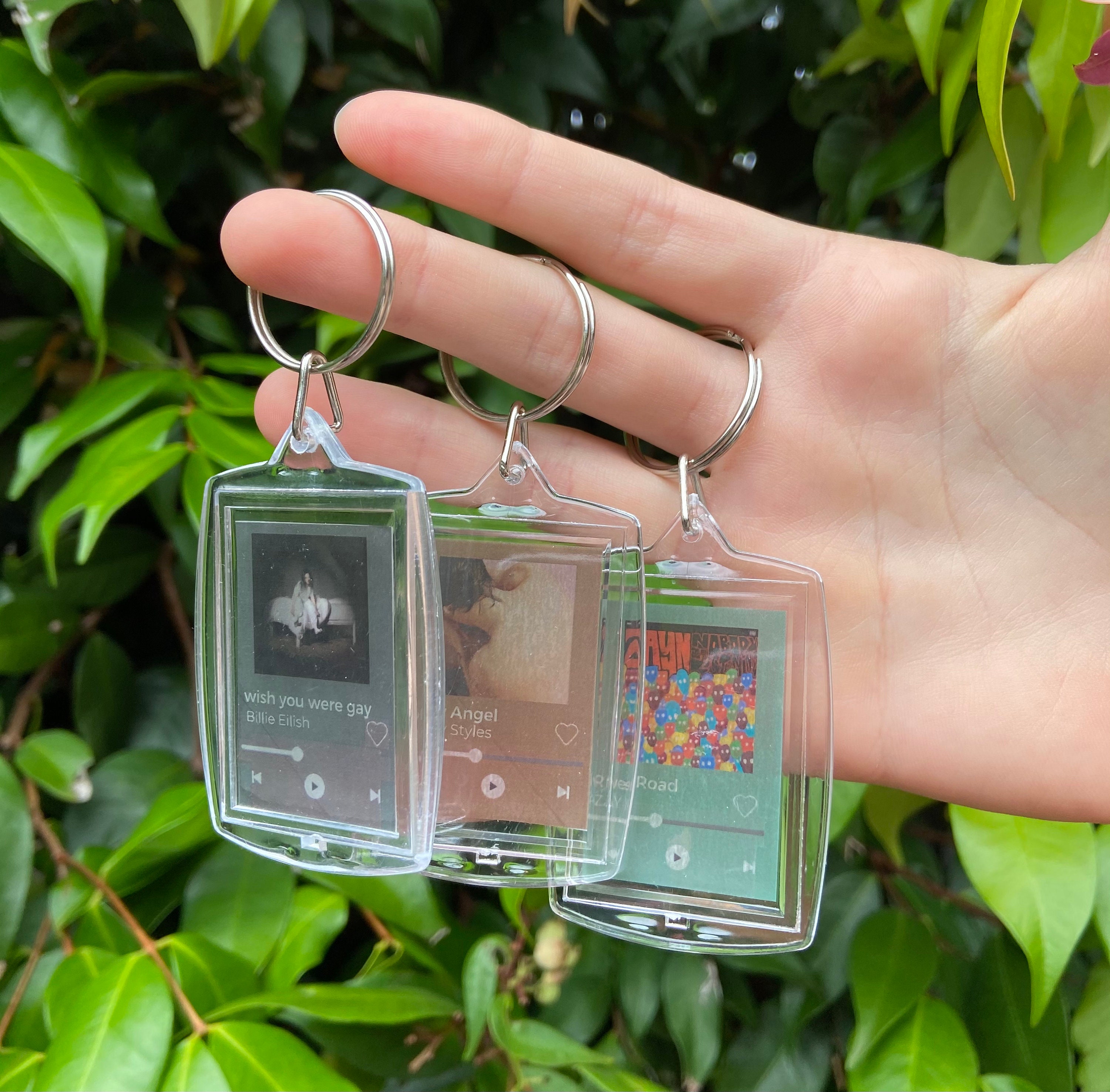 Spotify CUSTOM Song Keychain Fully Customisable Etsy