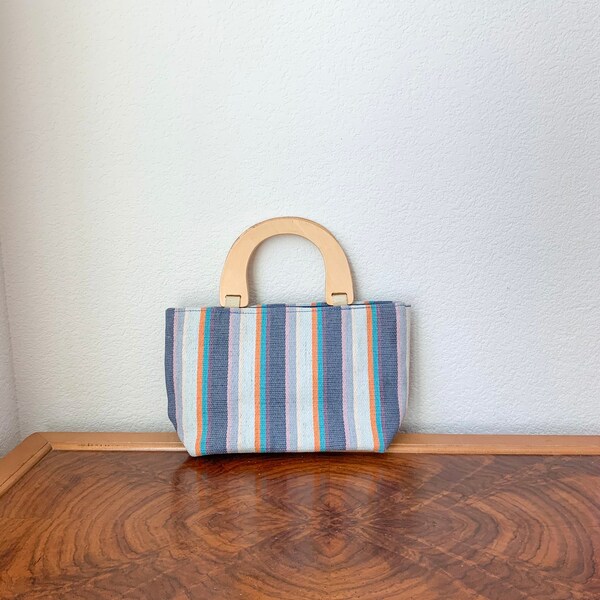 Wooden Handle Bag Etsy