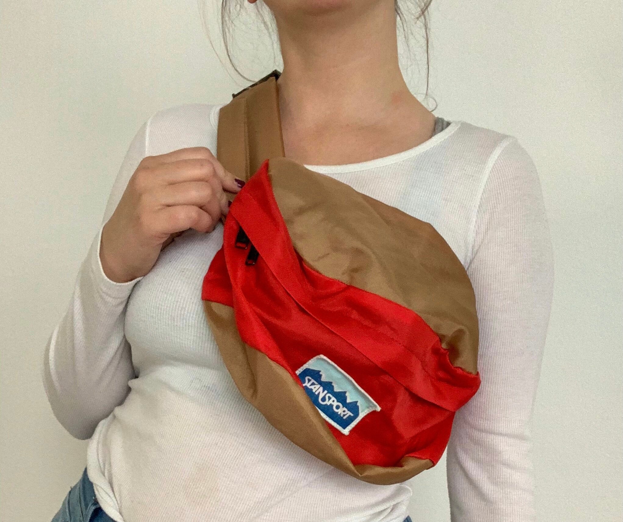 90s Vintage Stansport Nylon Basic Fanny Pack Hiking Retro Hipster